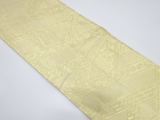 佐賀錦　菱模様織り出し全通袋帯